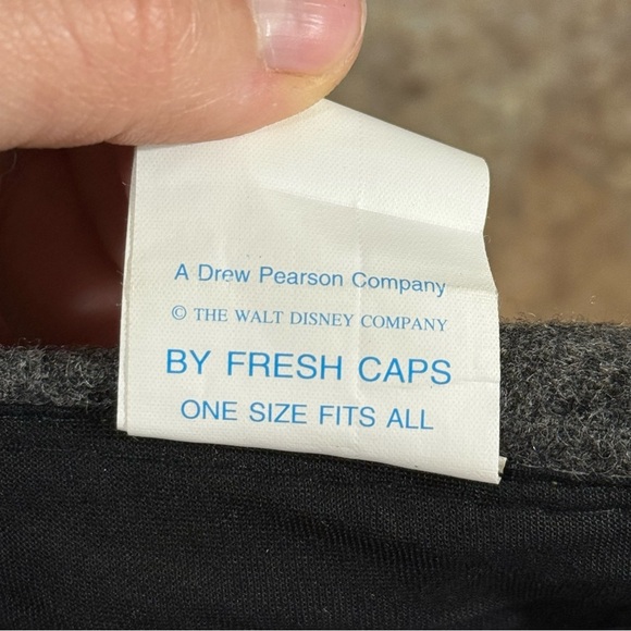 Vintage Mickey Mouse Wool Baseball Cap 90s Red Gray Disney Fresh Caps - Picture 4 of 4